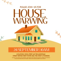 house warming โพสต์บน Instagram template
