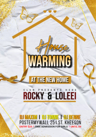 HOUSE WARMING A4 template