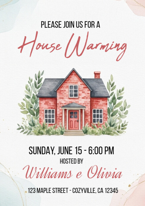 Copy of House Warming Invitation A4 | PosterMyWall