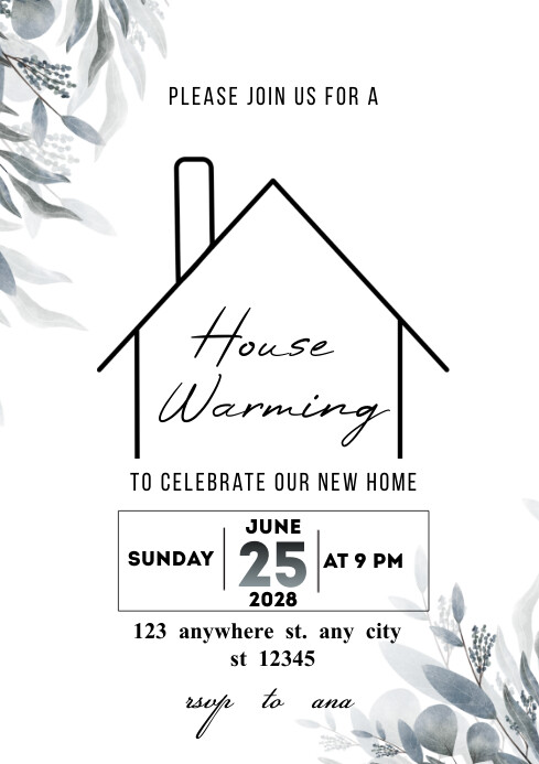 House Warming Invitation Template | PosterMyWall