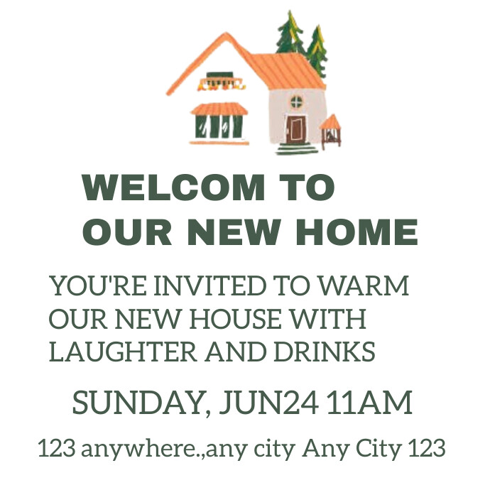 House Warming Invitation Template | PosterMyWall