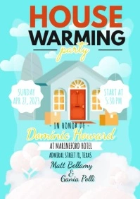 House Warming Video A4 template