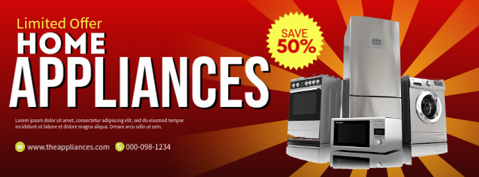 Household Appliances Promotion Template | PosterMyWall