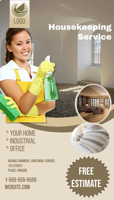 Housekeeping Business Card