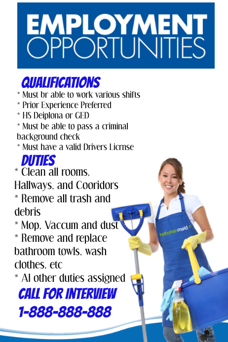 Now Hiring Flyer Template PosterMyWall