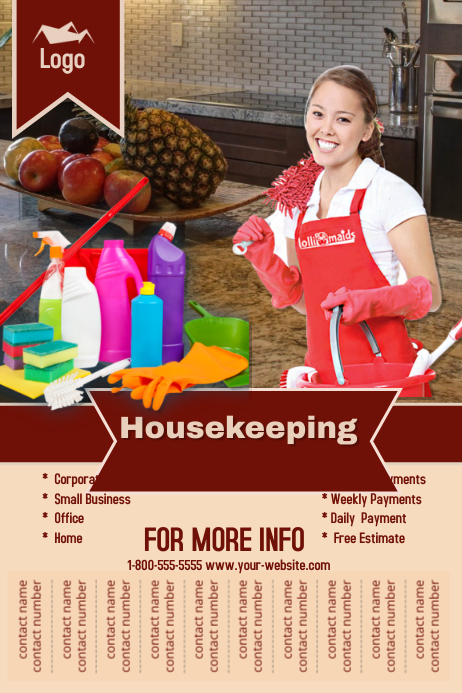 Housekeeping Template | PosterMyWall