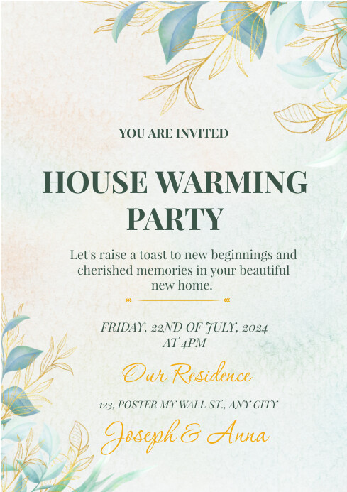 Housewarming invitation Template | PosterMyWall