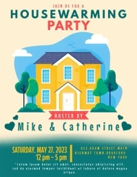 Housewarming Party Flyer template