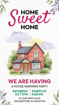 Housewarming Party Instagram Story template