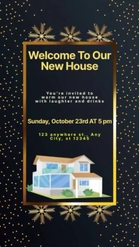 HouseWarming Party Invitation Instagram-verhaal template