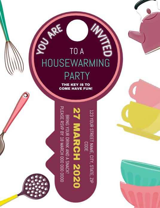 Copy of Housewarming Party Invitation Flyer Template PosterMyWall