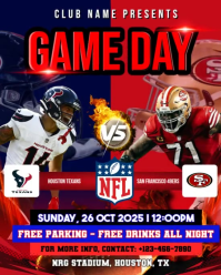 Houston Texans vs. San Francisco 49ers Instagram Portrait template