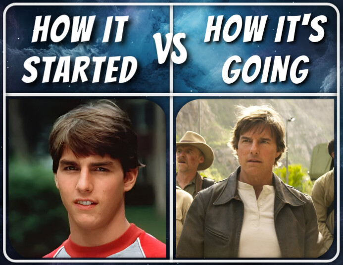 How It Started vs How It's Going Template Løbeseddel (US Letter)