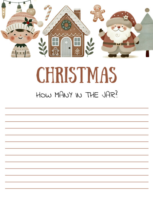 How Many in the Jar? Flyer (US Letter) template