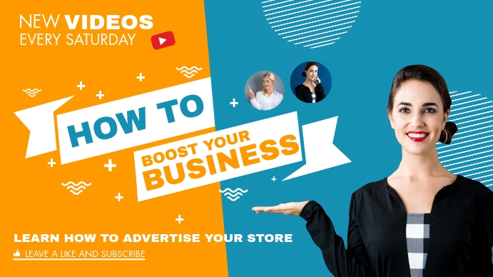 how to boost your business youtube thumbnail template