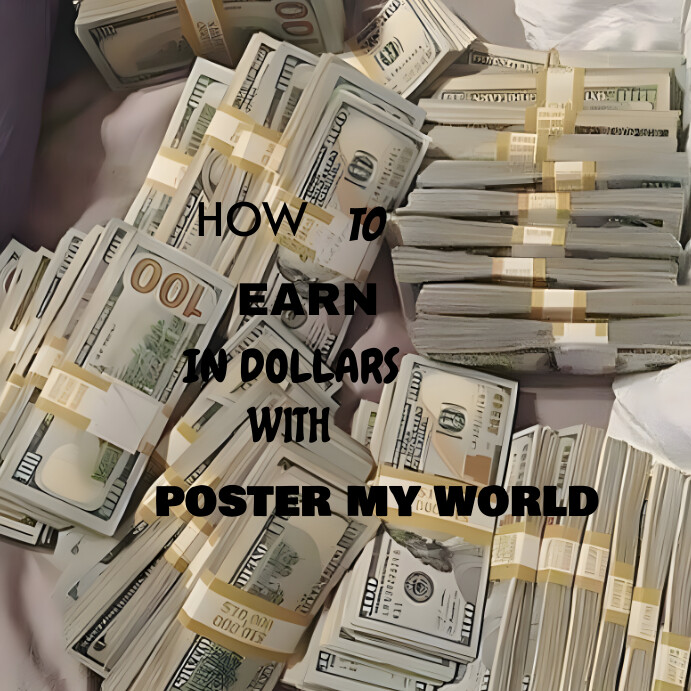 How to earn in dollars Instagram 帖子 template