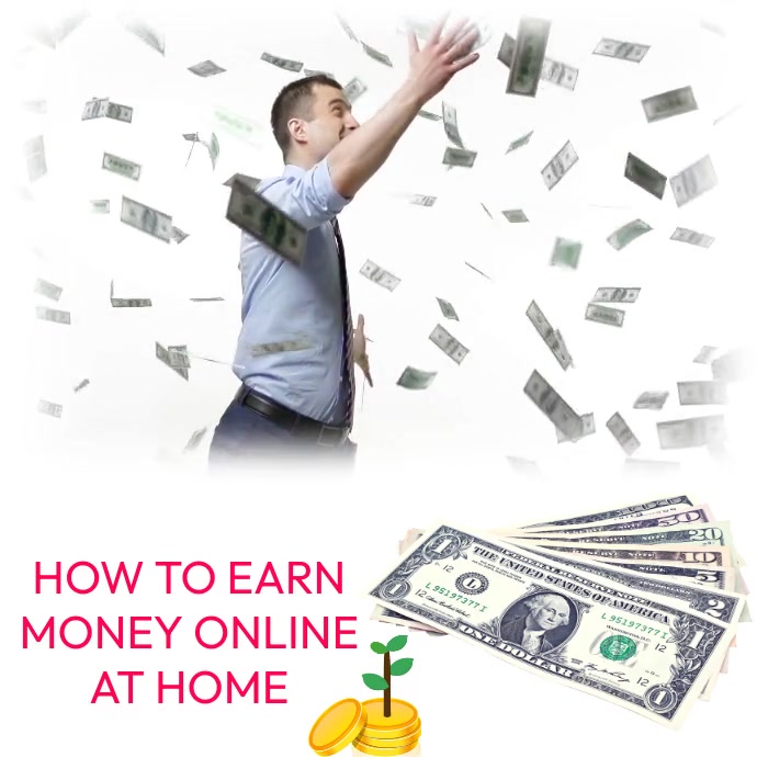 How To Earn Money Online At Home Publicación de Instagram template