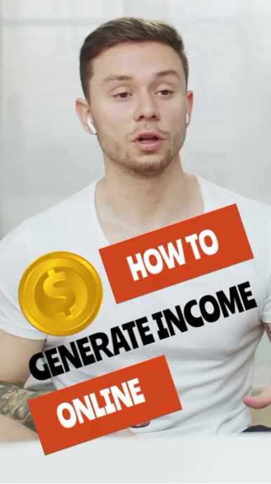 Generate Incom How to generate income online Template | PosterMyWall