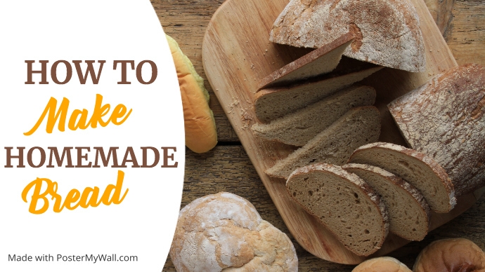 how to make homemade bread youtube thumbnail template