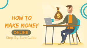 Amarelo Online Money Making Guide Coverfoto til YouTube-kanal Template