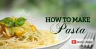 How to make pasta YouTube thumbnail Couverture d'événement Facebook template