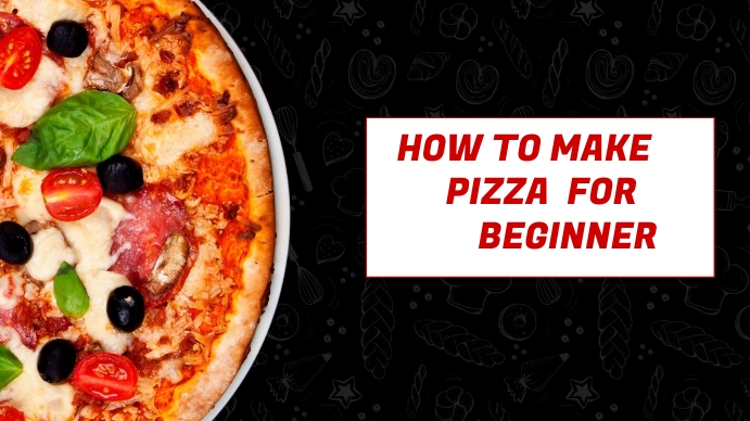 How To Make pizza For Beginner YouTube Thumbnail template