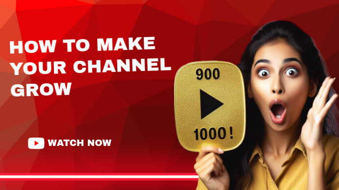 How to make your channel grow YouTube thumbna template