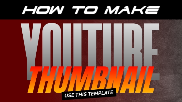 How to make youtube thumbnail Template | PosterMyWall