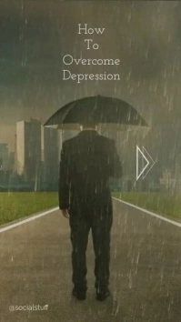 How to overcome depression instagram story template