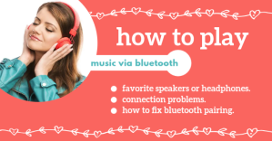 How To Play Music via Bluetooth Facebook-Anzeige template