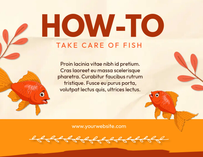 How to Take Care of Fish Template | PosterMyWall