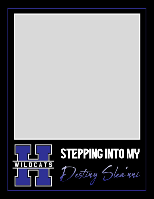 Howard High School Graduation Photo Frame Tem Flyer (US Letter) template