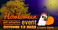 Howloween pet adoption Facebook Event Cover template