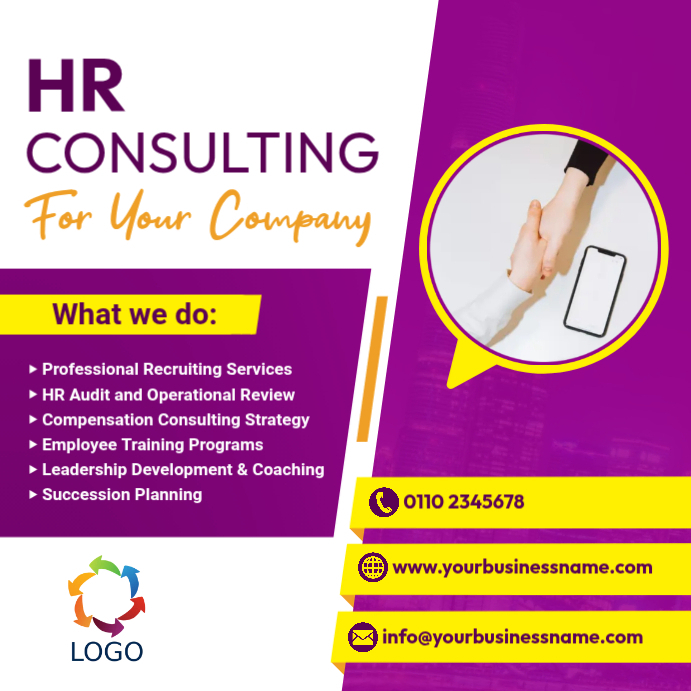 hr consulting firm Template | PosterMyWall