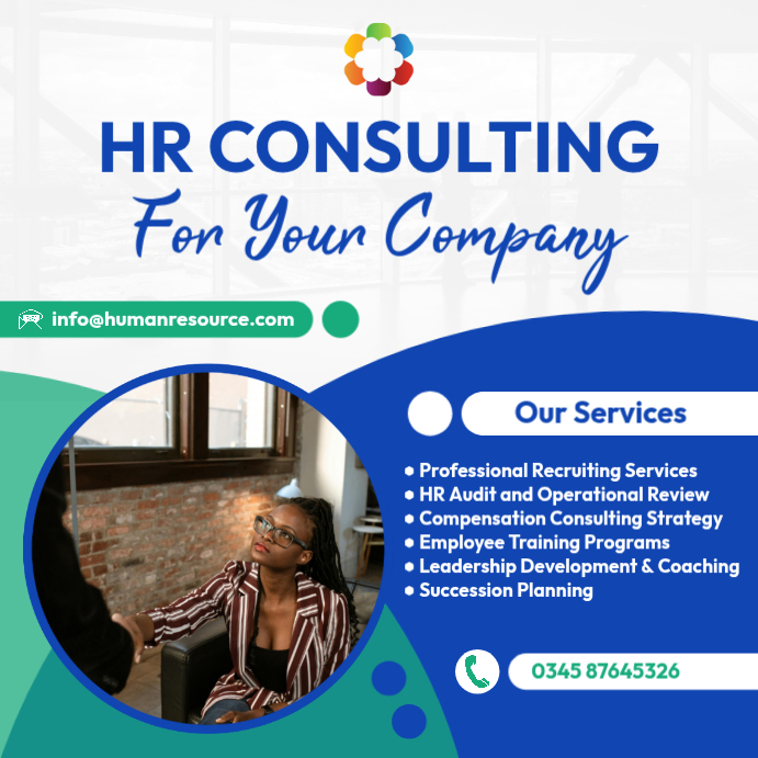 Hr Service Design HR consulting service, human resource firm Template | PosterMyWall