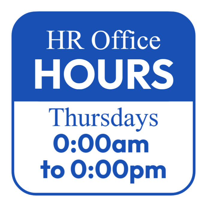 HR Office Hours Template PosterMyWall hr-office-hours-template-postermywall