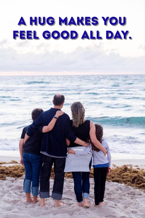 Hug And Feel Modèle HUG AND FEEL QUOTE TEMPLATE | PosterMyWall