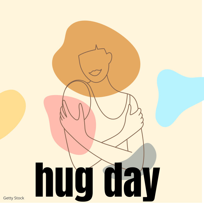 Hug By Post Hug day post design template | PosterMyWall