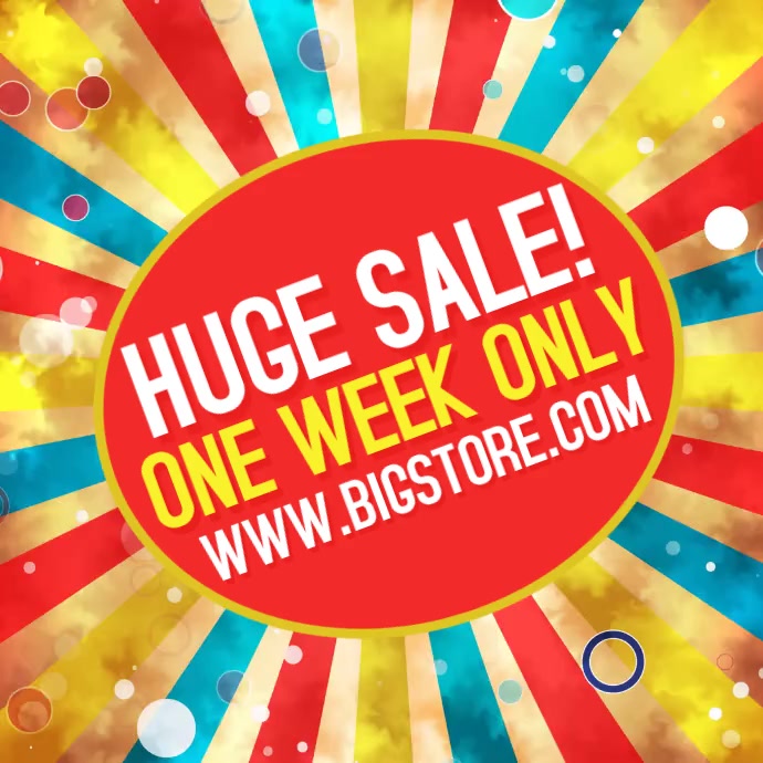 Huge Sale Social Media Post Template | PosterMyWall