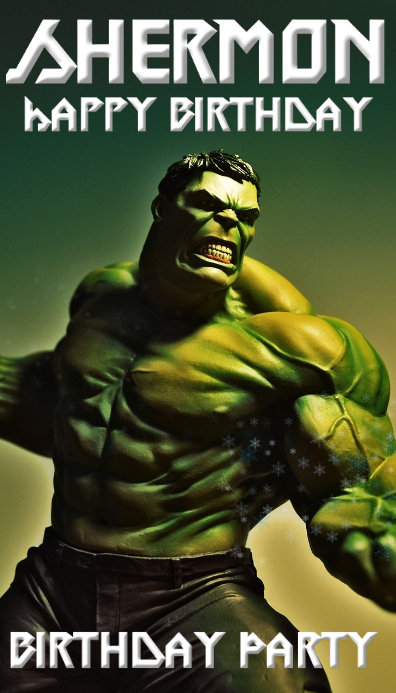 Modele Anniversaire Hulk Postermywall Modele Anniversaire Hulk Postermywall
