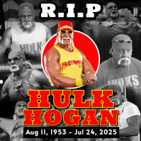 Hulk Hogan: Rest In Peace Instagram Post Template