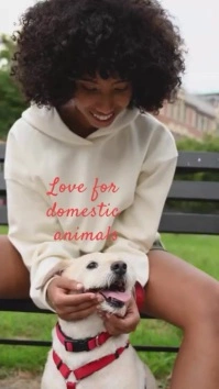 human & animals video template Digital Display (9:16)