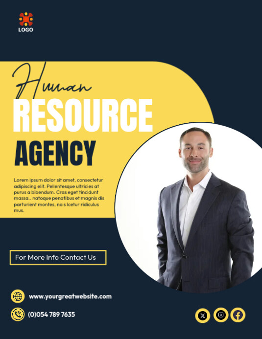 Human Resource Flyer (us Letter) template