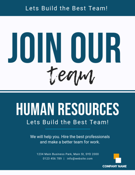 Ng Human Resources Flyer Template | PosterMyWall