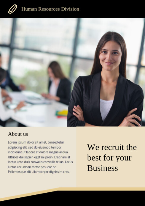 Human Resources letter head template | PosterMyWall