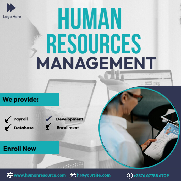 Human Resources Management Template PosterMyWall