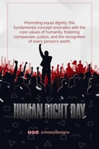 Human Right Day Poster Iphosta template