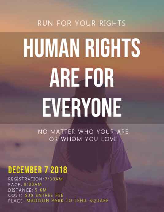 Human Rights Conference Flyer Template | PosterMyWall