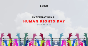 White International Human Rights Day Facebook Shared Image Template