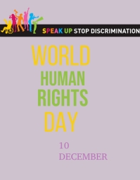 Human Rights day flyer template | PosterMyWall